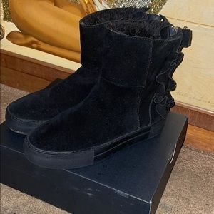 zip up shoes, leather, faux fur (Nordstrom’s)